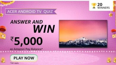 Amazon ACER TV Contest Quiz Answers