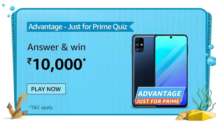 Amazon Advantage Just for Prime Quiz Answers