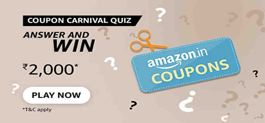 Amazon Coupon Carnival Quiz Answers