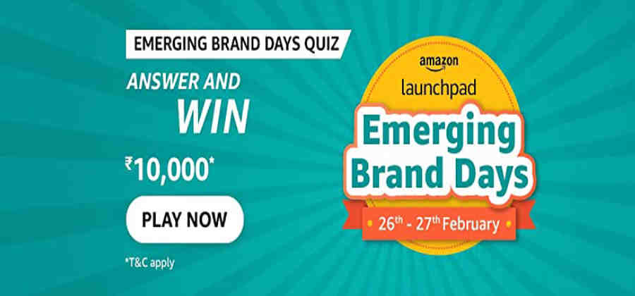 Amazon Emerging Brand Days Quiz Answers