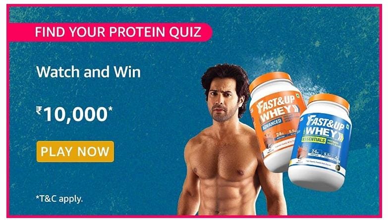 Amazon Find your Protein Quiz Answers