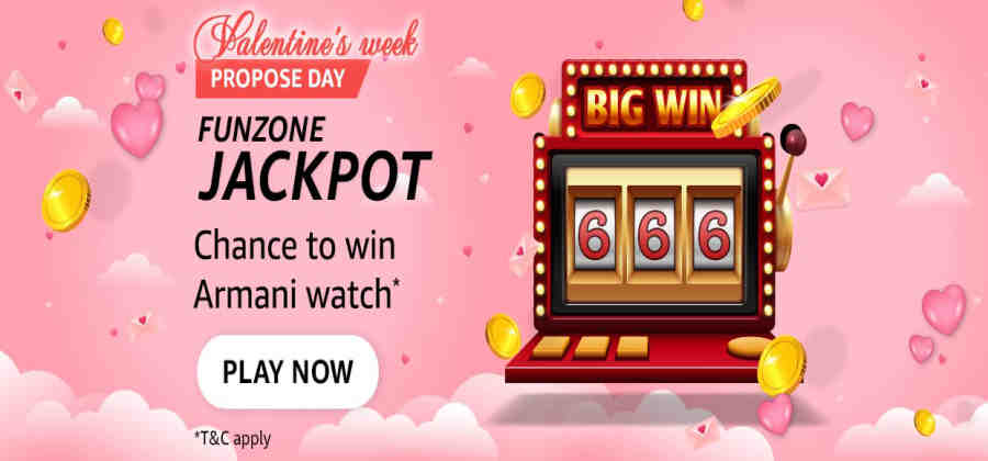 Amazon Funzone Jackpot Valentines week Propose Day Quiz Answers
