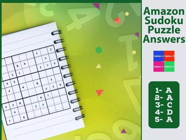 Amazon Funzone Sudoku Quiz Answers