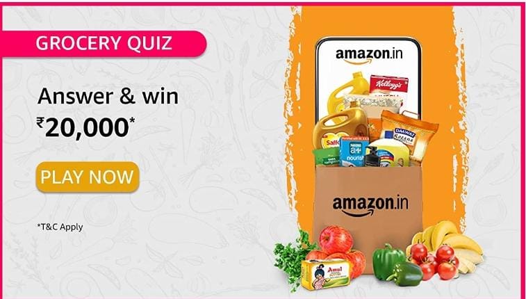 Amazon Grocery Quiz Answer