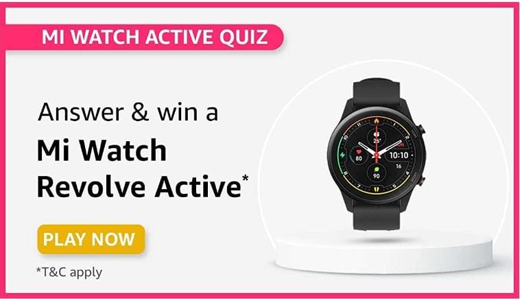 Amazon Mi Watch Active Quiz