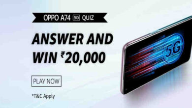 Amazon OPPO A74 5G Quiz Answers