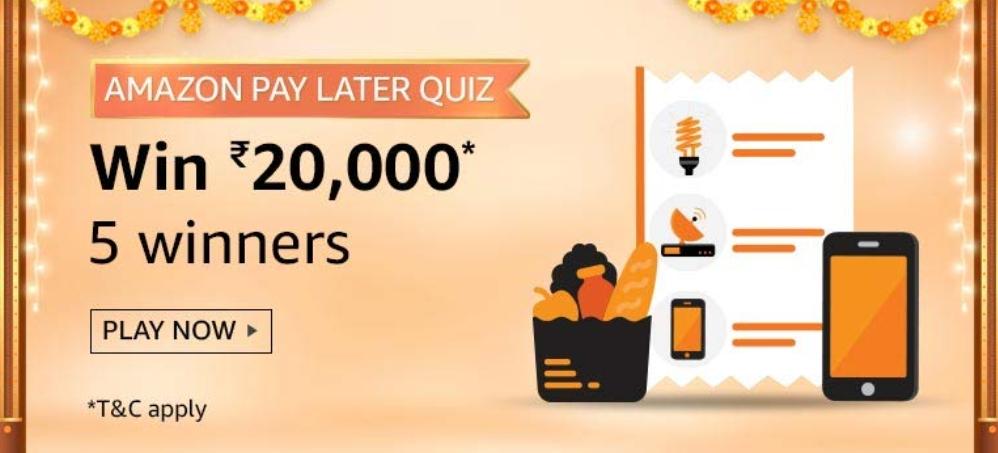Amazon Pay Later Quiz Answers
