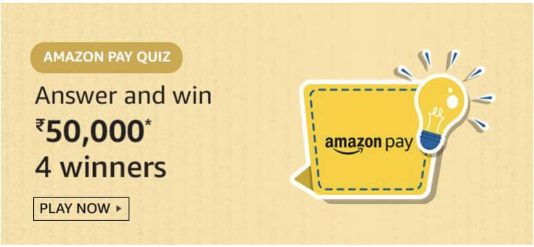 Amazon Pay Quiz Answers