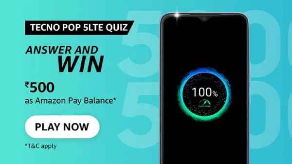 Amazon Tecno POP 5 LTE Quiz