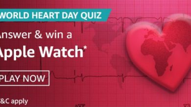 Amazon World Heart Day Quiz Answer