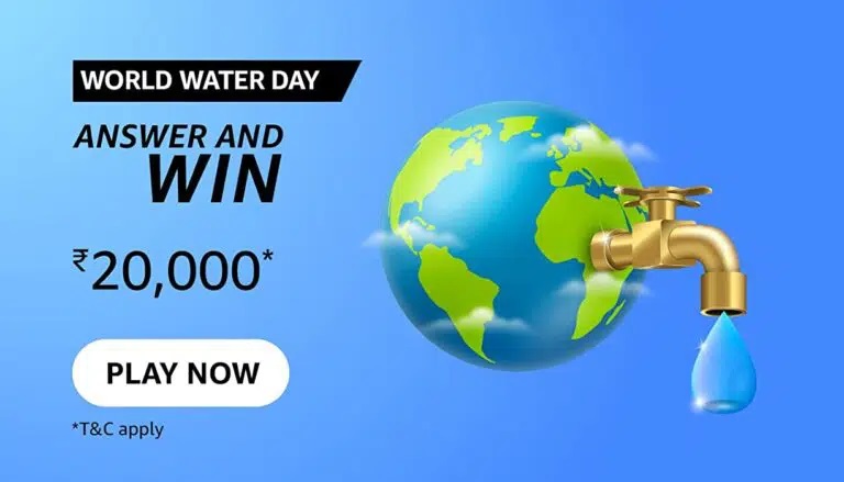 Amazon World Water Day Quiz Answers