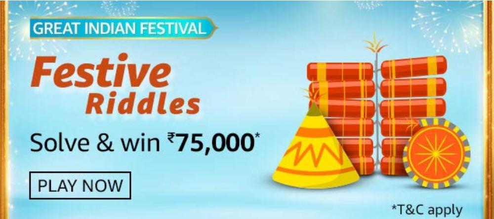 Amazon great indian festival riddles