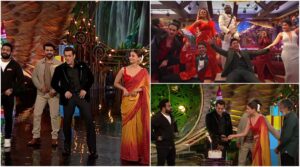 Bigg Boss 15: Alia Bhatt assists button with increasing Salman Khan shirt as he opens up it while hitting the dance floor with Jr NTR, Ram Charan