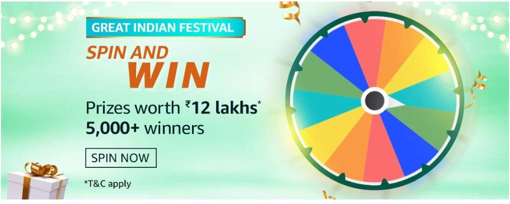 Great indian festival spin and win