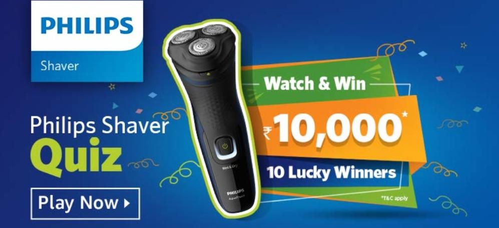 Amazon Philips Shaver Quiz Answers Play And Win 10 000 Amazon
