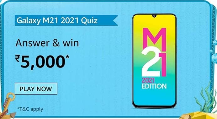 Samsung Galaxy M21 2021 Amazon Quiz
