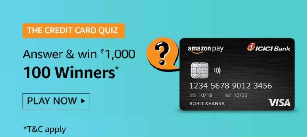 The Credit Card Quiz Answers