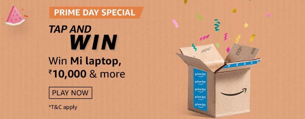 Amazon Prime Day Special Tap And Win Quiz Answers