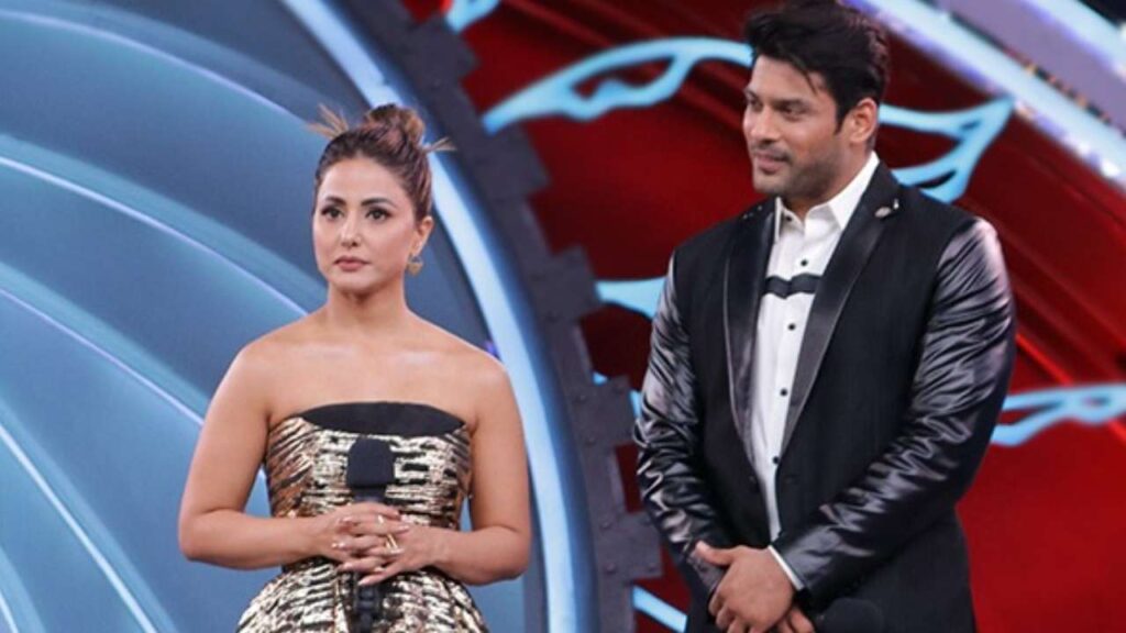 hina khan and sidharth shukla on bigg boss 14